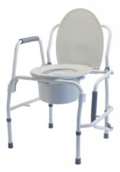 Lumex Silver Collection Steel Drop Arm 3-in-1 Commode